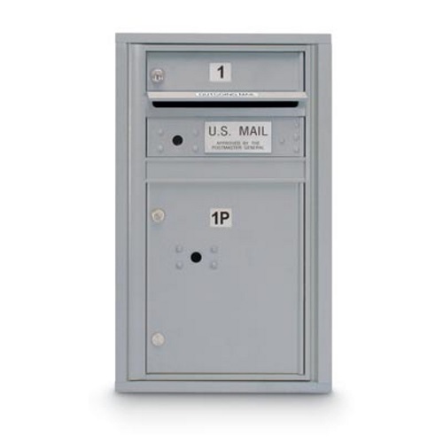 View 1 Door Standard 4C Mailbox with (1) Parcel Locker
